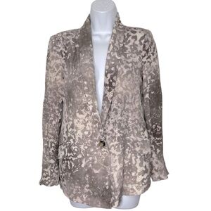 Truth And Pride Abstract Silk Blazer